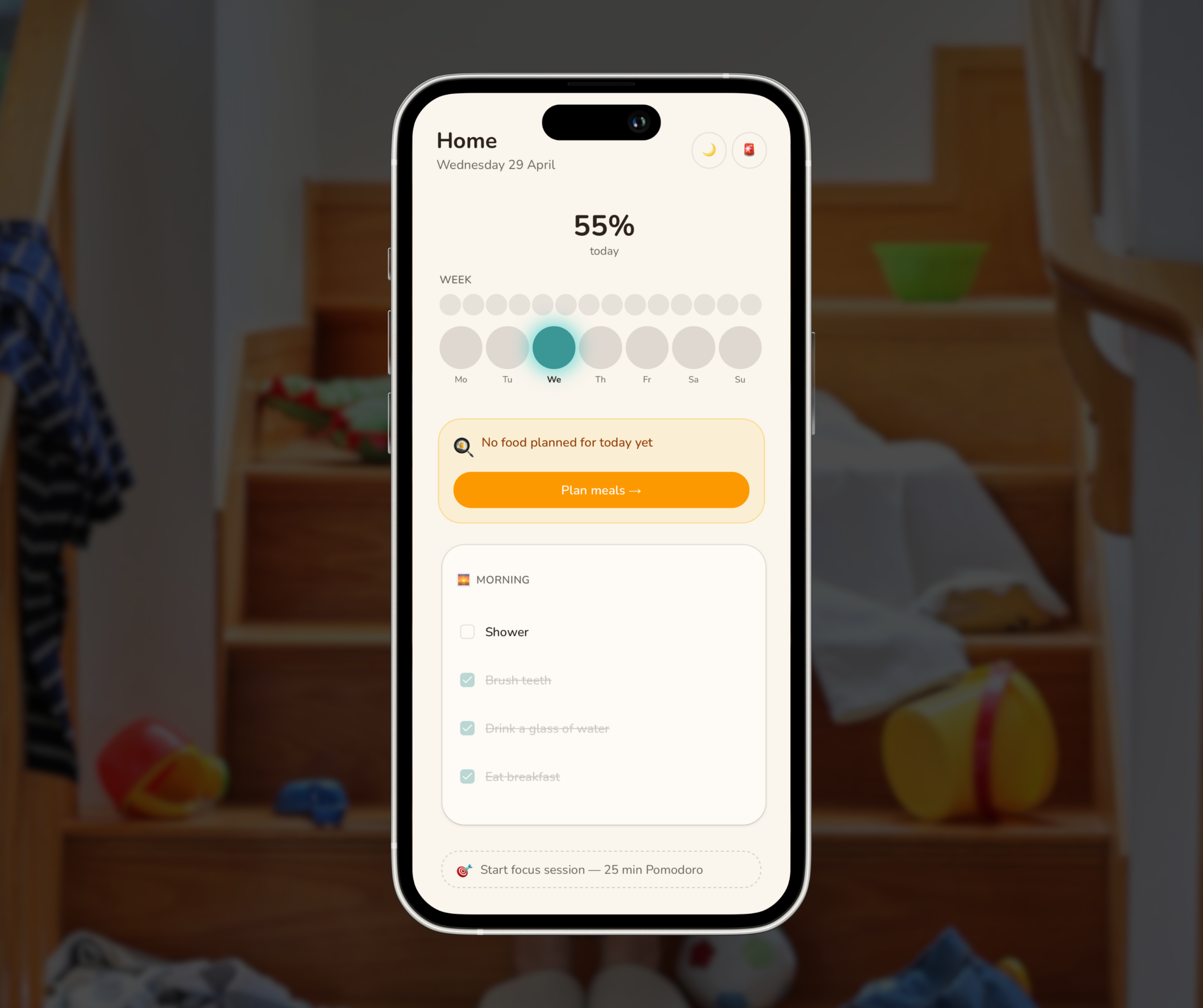 RoutineBuddy mockup